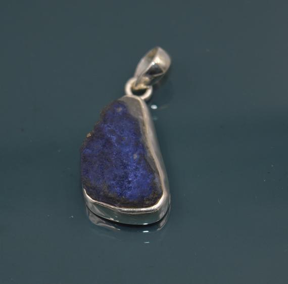 Rare Dumortierite Quartz Pendant-necklace  I Rare Crystal Pendant I Blue Quartz Pendant I Raw Crystal Pendant I Crystal Jewelry