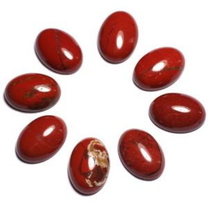 Shop Red Jasper Cabochons! 1pc – Cabochon Pierre semi précieuse – Jaspe Rouge Ovale 18x13mm – 8741140005440 | Natural genuine stones & crystals in various shapes & sizes. Buy raw cut, tumbled, or polished gemstones for making jewelry or crystal healing energy vibration raising reiki stones. #crystals #gemstones #crystalhealing #crystalsandgemstones #energyhealing #affiliate #ad