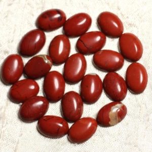 Shop Red Jasper Cabochons! 1pc – Cabochon stone – 14x10mm oval red Jasper – 4558550080899 | Natural genuine stones & crystals in various shapes & sizes. Buy raw cut, tumbled, or polished gemstones for making jewelry or crystal healing energy vibration raising reiki stones. #crystals #gemstones #crystalhealing #crystalsandgemstones #energyhealing #affiliate #ad