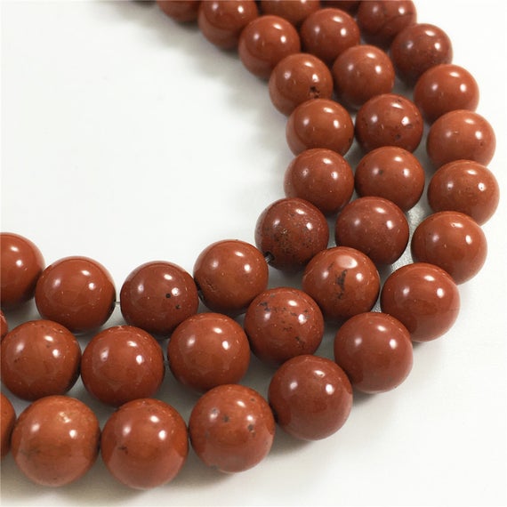 10mm Red Jasper Beads, Round Gemstone Beads, Wholesale Beads
