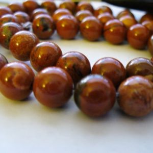 Shop Red Jasper Round Beads! Red Jasper Round Beads 8mm | Natural genuine round Red Jasper beads for beading and jewelry making.  #jewelry #beads #beadedjewelry #diyjewelry #jewelrymaking #beadstore #beading #affiliate #ad