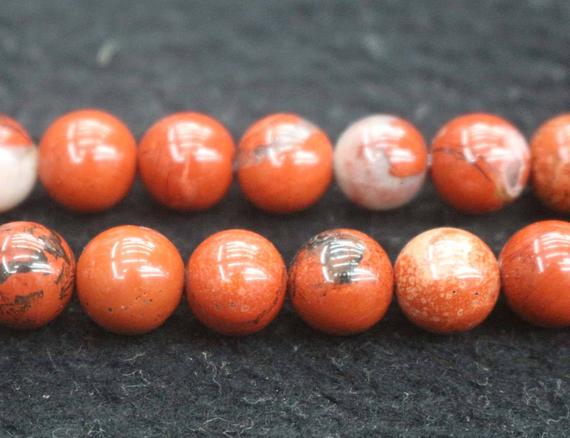 Natural Red Jasper Smooth And Round Beads,4mm 6mm 8mm 10mm 12mm Red Jasper Beads Wholesale Supply,one Strand 15"