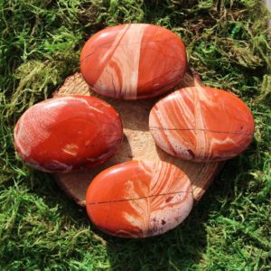 Shop Red Jasper Shapes! Banded Red Jasper Soap or Palm Stone A-D | Natural genuine stones & crystals in various shapes & sizes. Buy raw cut, tumbled, or polished gemstones for making jewelry or crystal healing energy vibration raising reiki stones. #crystals #gemstones #crystalhealing #crystalsandgemstones #energyhealing #affiliate #ad