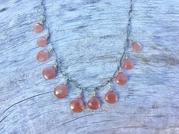 Rhodochrosite Necklace And Earrings