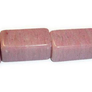 Shop Rhodonite Bead Shapes! Rhodonite Big Hole Beads (Natural) A Grade Rectangle Gemstone Beads (8mm x 16mm, 3mm hole) Pink Gemstone Beads for Jewelry Making, Wholesale | Natural genuine other-shape Rhodonite beads for beading and jewelry making.  #jewelry #beads #beadedjewelry #diyjewelry #jewelrymaking #beadstore #beading #affiliate #ad