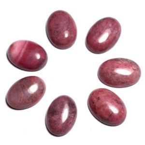 Shop Rhodonite Cabochons! 1pc – Cabochon gemstone – Rhodonite Rose Ovale 18x13mm – 8741140005532 | Natural genuine stones & crystals in various shapes & sizes. Buy raw cut, tumbled, or polished gemstones for making jewelry or crystal healing energy vibration raising reiki stones. #crystals #gemstones #crystalhealing #crystalsandgemstones #energyhealing #affiliate #ad