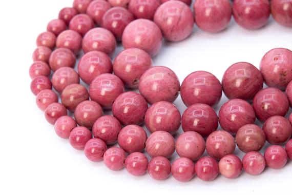 Rose Pink Rhodonite Beads Grade Aaa Genuine Natural Gemstone Round Loose Beads 4-5mm 6-7mm 8mm 10-11mm 12-13mm Bulk Lot Options