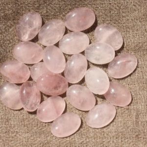 Shop Rose Quartz Cabochons! 2PC – Cabochon stone – 14x10mm oval Rose Quartz – 4558550018236 | Natural genuine stones & crystals in various shapes & sizes. Buy raw cut, tumbled, or polished gemstones for making jewelry or crystal healing energy vibration raising reiki stones. #crystals #gemstones #crystalhealing #crystalsandgemstones #energyhealing #affiliate #ad