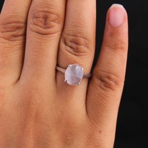 Shop Rose Quartz Rings! Rose Quartz Oval Ring 925 Silver-Rose Quartz Simple Ring-Minimal Pink Quartz Ring-Statement Quartz Ring-Quartz Ring for her-Natural Quartz | Natural genuine Rose Quartz rings, simple unique handcrafted gemstone rings. #rings #jewelry #shopping #gift #handmade #fashion #style #affiliate #ad
