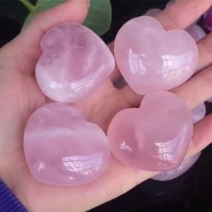 Shop Gemstone Hearts! Large Puffy Rose Quartz Heart 40mm (1.5") | Natural genuine stones & crystals in various shapes & sizes. Buy raw cut, tumbled, or polished gemstones for making jewelry or crystal healing energy vibration raising reiki stones. #crystals #gemstones #crystalhealing #crystalsandgemstones #energyhealing #affiliate #ad