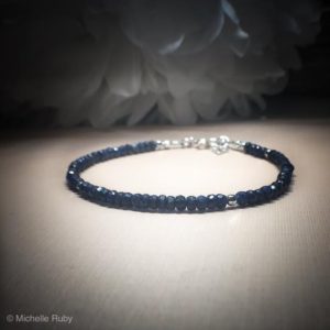 Shop Sapphire Jewelry! Sapphire Bracelet, Virgo September Birthstone Dainty stack jewelry | Natural genuine Sapphire jewelry. Buy crystal jewelry, handmade handcrafted artisan jewelry for women.  Unique handmade gift ideas. #jewelry #beadedjewelry #beadedjewelry #gift #shopping #handmadejewelry #fashion #style #product #jewelry #affiliate #ad