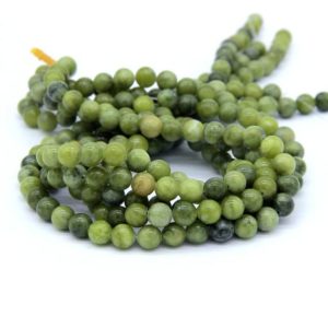 Green Jade Serpentine Jade Beads 6mm 8mm 10mm Natural Olive Jade Beads Green Mala Beads Supplies Olive Gemstone Green Gemstone Beads | Natural genuine other-shape Serpentine beads for beading and jewelry making.  #jewelry #beads #beadedjewelry #diyjewelry #jewelrymaking #beadstore #beading #affiliate #ad