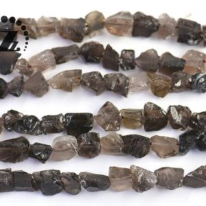 Shop Smoky Quartz Chip & Nugget Beads! Smoky Quartz,rough nugget beads,Cut Nugget,Chunky Nugget,Natural,diy beads,5-10×8-13mm,15" full strand | Natural genuine chip Smoky Quartz beads for beading and jewelry making.  #jewelry #beads #beadedjewelry #diyjewelry #jewelrymaking #beadstore #beading #affiliate #ad