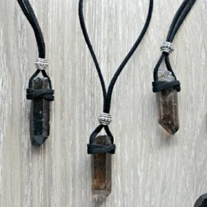 Shop Smoky Quartz Jewelry! SMOKY QUARTZ NECKLACE – Raw Smokey Quartz Jewelry – Rough Stone Necklace – Brown Gemstone Necklace for Men – Protection Necklace for Her | Natural genuine Smoky Quartz jewelry. Buy handcrafted artisan men's jewelry, gifts for men.  Unique handmade mens fashion accessories. #jewelry #beadedjewelry #beadedjewelry #shopping #gift #handmadejewelry #jewelry #affiliate #ad