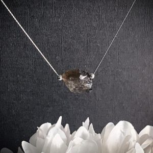 Raw Smoky Quartz Nugget Pendant Necklace, Grounding Necklace, Raw stone Pendant | Natural genuine Gemstone pendants. Buy crystal jewelry, handmade handcrafted artisan jewelry for women.  Unique handmade gift ideas. #jewelry #beadedpendants #beadedjewelry #gift #shopping #handmadejewelry #fashion #style #product #pendants #affiliate #ad