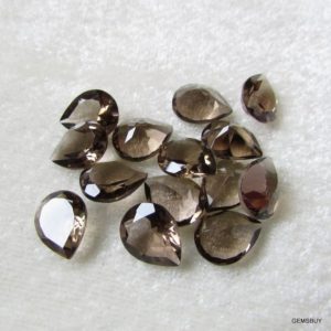 Shop Smoky Quartz Shapes! 5 pieces 8x10mm Smoky Quartz Faceted Pear Gemstone, Smoky Quartz Pear Faceted Gemstone | Natural genuine stones & crystals in various shapes & sizes. Buy raw cut, tumbled, or polished gemstones for making jewelry or crystal healing energy vibration raising reiki stones. #crystals #gemstones #crystalhealing #crystalsandgemstones #energyhealing #affiliate #ad