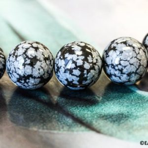 Shop Snowflake Obsidian Round Beads! XL-L/ Snowflake Obsidian 20mm/ 18mm/ 16mm Round Beads 16" strand Natural Black/Gray gemstone beads For jewelry making | Natural genuine round Snowflake Obsidian beads for beading and jewelry making.  #jewelry #beads #beadedjewelry #diyjewelry #jewelrymaking #beadstore #beading #affiliate #ad