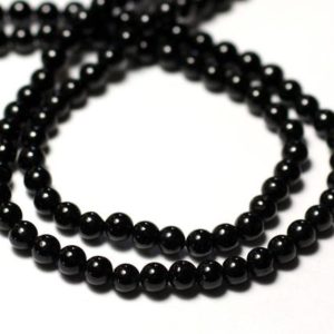 Shop Spinel Bead Shapes! 10pc – Perles de Pierre – Spinelle Noir Boules 3.5mm – 8741140011540 | Natural genuine other-shape Spinel beads for beading and jewelry making.  #jewelry #beads #beadedjewelry #diyjewelry #jewelrymaking #beadstore #beading #affiliate #ad