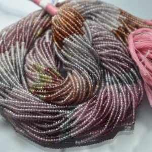 Shop Spinel Rondelle Beads! 17 Inches Strand,AAA Quality,Natural Multi Spinel Micro Facetes Rondelle,Size 2.60mm | Natural genuine rondelle Spinel beads for beading and jewelry making.  #jewelry #beads #beadedjewelry #diyjewelry #jewelrymaking #beadstore #beading #affiliate #ad
