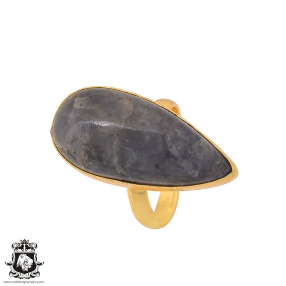 Size 10.5 - Size 12 Sugilite Ring Meditation Ring 24k Gold Ring Gpr1103