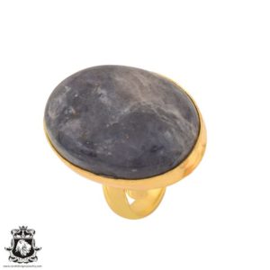 Shop Sugilite Rings! Size 7.5 – Size 9 Adjustable Sugilite 24k Gold Plated Ring Gpr1104 | Natural genuine Sugilite rings, simple unique handcrafted gemstone rings. #rings #jewelry #shopping #gift #handmade #fashion #style #affiliate #ad