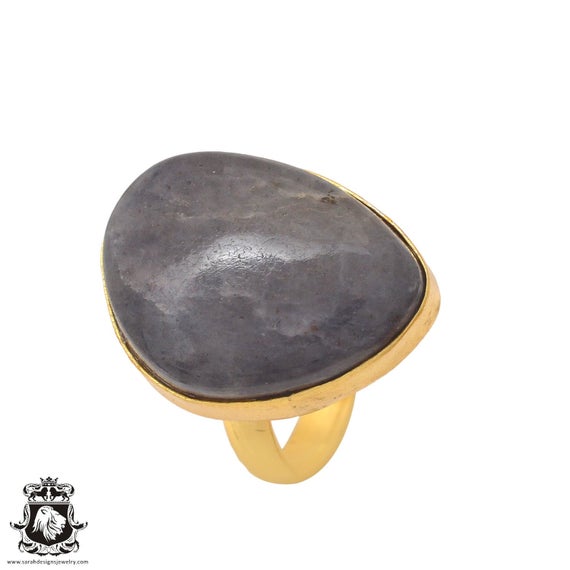 Size 8.5 - Size 10 Sugilite Ring Meditation Ring 24k Gold Ring Gpr1099