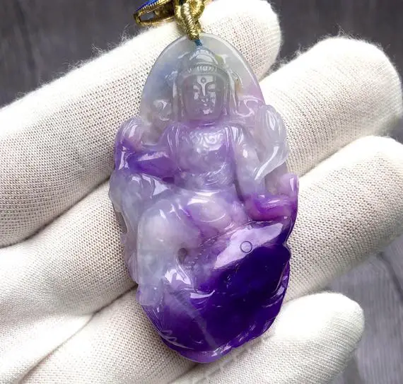 Natural Sugilite Gemstone,rare Hand Made Carved Avalokitesvara,reiki Crystal,purple Sugilite,genuine Untreated Sugilite-love&happy,valentine