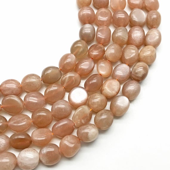 8-10mm Natural Sunstone Beads, Nugget Gemstone Beads, Wholesale Beads