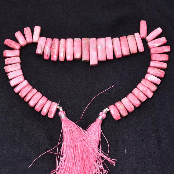 Aaa Thulite Gemstone 11mm-13mm Cuboid Bricks Beads | 8inch Strand-188carats | Natural Pink Thulite Semi Precious Gemstone Rectangle Beads Aaa Thulite Gemstone 11mm-13mm Cuboid Bricks Beads | 8inch Strand-188carats | Natural Pink Thulite Semi Precious Gemstone Rectangle Beads