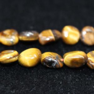 Shop Tiger Eye Chip & Nugget Beads! 6x9mm Natural Gemstone Faceted Rice Beads, Faceted Rice Gemstone Loose beads Supply,one strand 15" | Natural genuine chip Tiger Eye beads for beading and jewelry making.  #jewelry #beads #beadedjewelry #diyjewelry #jewelrymaking #beadstore #beading #affiliate #ad
