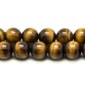 Shop Tiger Eye Bead Shapes! Fil 39cm 93pc env – Perles de Pierre – Oeil de Tigre Boules 3-4mm | Natural genuine other-shape Tiger Eye beads for beading and jewelry making.  #jewelry #beads #beadedjewelry #diyjewelry #jewelrymaking #beadstore #beading #affiliate #ad