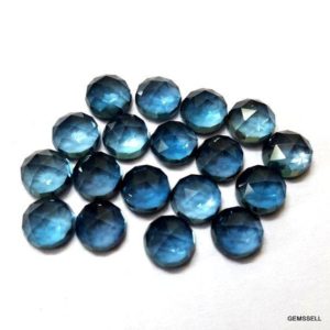Shop Topaz Cabochons! 5 pieces 5mm London Blue Topaz Rosecut Round Gemstone, London Blue Topaz Round Rosecut Gemstone, London Blue Topaz Rosecut Cabochon Gemstone | Natural genuine stones & crystals in various shapes & sizes. Buy raw cut, tumbled, or polished gemstones for making jewelry or crystal healing energy vibration raising reiki stones. #crystals #gemstones #crystalhealing #crystalsandgemstones #energyhealing #affiliate #ad