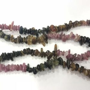 Shop Tourmaline Chip & Nugget Beads! Natural Multicolour Tourmaline 5-8mm Chips Genuine Nugget Loose Beads 15 inch Jewelry Supply Bracelet Necklace Material Support Wholesale | Natural genuine chip Tourmaline beads for beading and jewelry making.  #jewelry #beads #beadedjewelry #diyjewelry #jewelrymaking #beadstore #beading #affiliate #ad