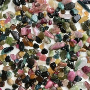 Shop Tumbled Tourmaline Crystals & Pocket Stones! 10, 20, 50, or 100g of Multi Color Tourmaline Mini Tumbled Stone, Tourmaline Chips, Natural Tourmaline, Tumbled Tourmaline, Crystal Chips | Natural genuine stones & crystals in various shapes & sizes. Buy raw cut, tumbled, or polished gemstones for making jewelry or crystal healing energy vibration raising reiki stones. #crystals #gemstones #crystalhealing #crystalsandgemstones #energyhealing #affiliate #ad