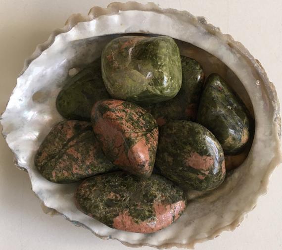 Unakite Tumbled Gemstone, Healing Stone, Stone Of Vision, Healing Crystal, Spiritual Stone, Meditation, Chakra Stone