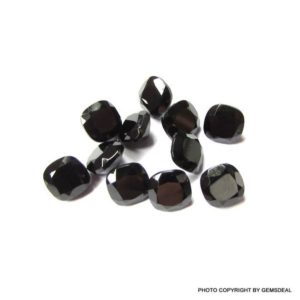 Shop Spinel Stones & Crystals! 1 pieces 6mm Black Spinel Faceted Cushion Loose Gemstone, Black Spinel Cushion Faceted Loose Gemstone, Black Spinel Faceted Cushion Gemstone | Natural genuine stones & crystals in various shapes & sizes. Buy raw cut, tumbled, or polished gemstones for making jewelry or crystal healing energy vibration raising reiki stones. #crystals #gemstones #crystalhealing #crystalsandgemstones #energyhealing #affiliate #ad