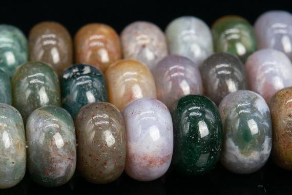 10x6mm Ocean Jasper Beads Grade Aaa Genuine Natural Rondelle Loose Beads 15"/7.5"  Bulk Lot Options (111027)