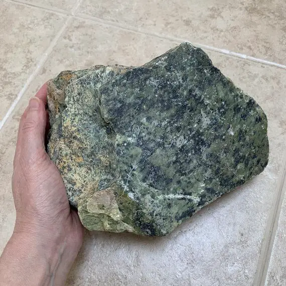 12.2lb Serpentine With Magnetite Crystal - Raw Natural Mineral Specimen - Rough Stone - Collectable - Healing Crystal - Meditation Stone