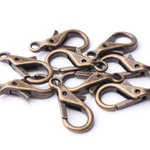 Shop Clasps for Making Jewelry! 20pcs Lobster Claw Clasp Hook 28*14mm Anti brass lobster clasp Trigger clasps Jewelry clasp Bracelet Clasp Lobster Clasp Findings | Shop jewelry making and beading supplies, tools & findings for DIY jewelry making and crafts. #jewelrymaking #diyjewelry #jewelrycrafts #jewelrysupplies #beading #affiliate #ad