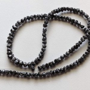 Shop Black Diamond Beads! 3.5-5mm Raw Black Diamond Beads, Rough Black Diamond Beads, Uncut Diamond, Raw Black Diamond Necklace (4IN To 16IN Options) – PPD437 | Natural genuine beads Diamond beads for beading and jewelry making.  #jewelry #beads #beadedjewelry #diyjewelry #jewelrymaking #beadstore #beading #affiliate #ad