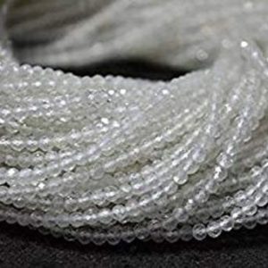 Shop Topaz Beads! 3.5mm White Topaz Faceted Beads Rondelle AAA Quality Gemstone, 13.5" White Topaz Rondelle beads faceted Gemstone, White Topaz Faceted Beads | Natural genuine beads Topaz beads for beading and jewelry making.  #jewelry #beads #beadedjewelry #diyjewelry #jewelrymaking #beadstore #beading #affiliate #ad