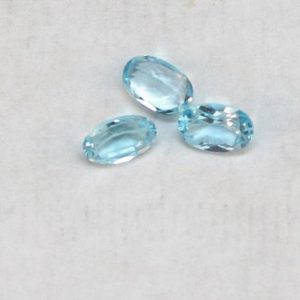 Shop Topaz Stones & Crystals! 3 Natural Oval Cut Light Blue Topaz .583 Carats Each Loose Gemstones December Birthstone Holiday Gift | Natural genuine stones & crystals in various shapes & sizes. Buy raw cut, tumbled, or polished gemstones for making jewelry or crystal healing energy vibration raising reiki stones. #crystals #gemstones #crystalhealing #crystalsandgemstones #energyhealing #affiliate #ad