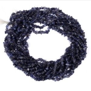 Shop Iolite Chip & Nugget Beads! 34"Strand Natural Blue Iolite Uncut Chips Beads Gemstone Iolite Raw Rough Gemstone Iolite Beads, Uneven Tiny Nugget bead Jewelry Craft SALE | Natural genuine chip Iolite beads for beading and jewelry making.  #jewelry #beads #beadedjewelry #diyjewelry #jewelrymaking #beadstore #beading #affiliate #ad