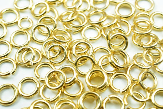 Ep Open Jump Ring: Gold Filled Alternative - 18 Gauge,  Base, Tarnish Resistant Jewelry Findings For Crafting