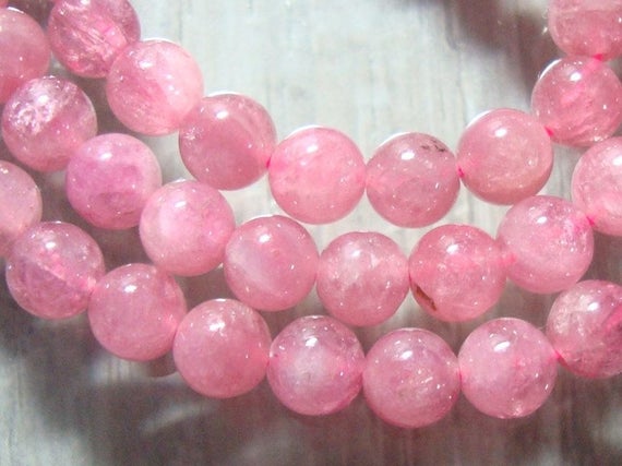 4.8-5mm, Full Strand, 16" Inch, Pretty Pink Natural Tourmaline Smooth Round Beads, 25% Sale