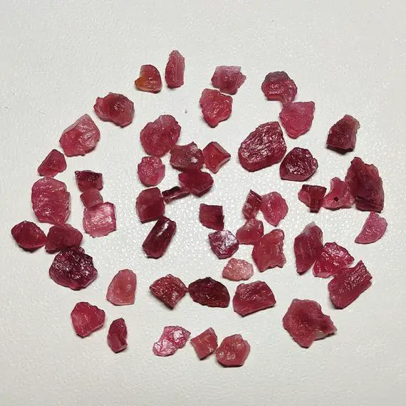 50ct Pink Tourmaline Raw Rough Healing Crystal Mineral Loose Gemstone Pink Rubellite Tourmaline Rock Rough Cabochon Crystal Gemstone Cx11-1
