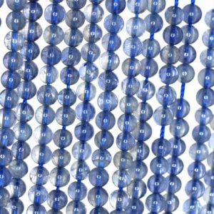Shop Iolite Round Beads! 5mm-6mm Bermudan Blue Iolite Gemstone Grade AAA Round Loose Beads 16 inch Full Strand (90182394-110) | Natural genuine round Iolite beads for beading and jewelry making.  #jewelry #beads #beadedjewelry #diyjewelry #jewelrymaking #beadstore #beading #affiliate #ad