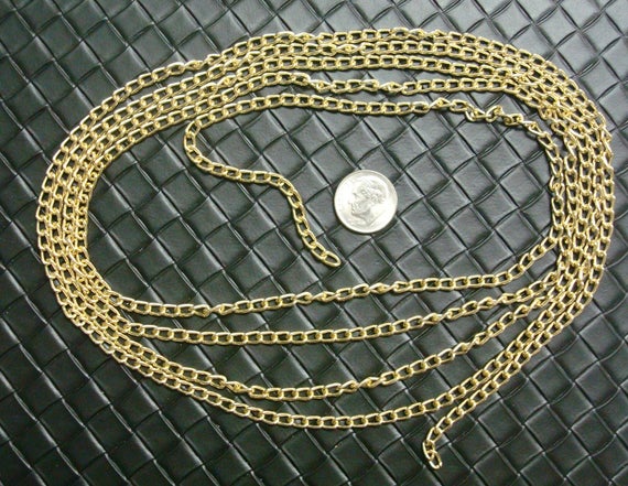 6 Ft Aluminum Cable Vibrant Colorful Chain Jewelry Beading Chain 4x3.5mm 6 Links Inch
