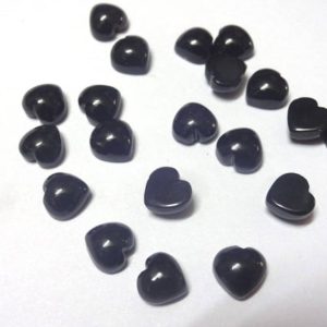 Shop Spinel Stones & Crystals! 6 mm BLACK SPINEL cab, 8 mm/ 10mm ,Black Spinel smooth heart shape cabochon. tiny gems, Tiny Cab, Superb gems for Jewellery | Natural genuine stones & crystals in various shapes & sizes. Buy raw cut, tumbled, or polished gemstones for making jewelry or crystal healing energy vibration raising reiki stones. #crystals #gemstones #crystalhealing #crystalsandgemstones #energyhealing #affiliate #ad