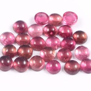 Shop Pink Tourmaline Cabochons! 6×6 MM Natural Tourmaline Cabochon Tourmaline Round Shape Pink Tourmaline Hand-made Loose Gemstone | Natural genuine stones & crystals in various shapes & sizes. Buy raw cut, tumbled, or polished gemstones for making jewelry or crystal healing energy vibration raising reiki stones. #crystals #gemstones #crystalhealing #crystalsandgemstones #energyhealing #affiliate #ad